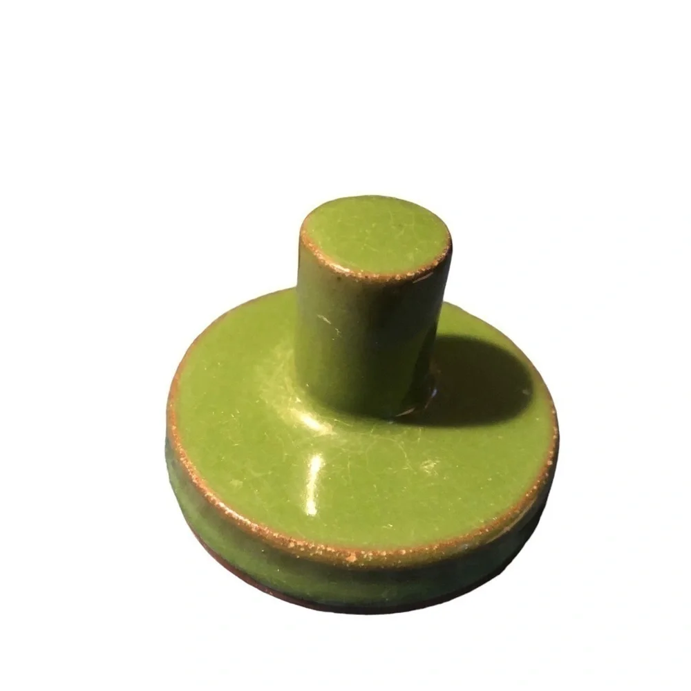 Vintage Terracotta 2” Butter Or Cookie Press Vintage Clay Heart Tulips Angel